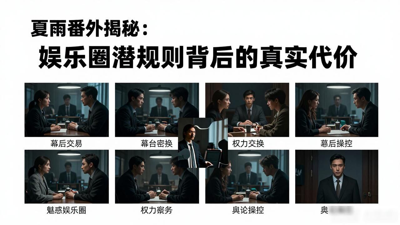 夏雨番外揭秘：娱乐圈潜规则背后的真实代价